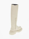 Lug Calfskin Long Boots Sea Salt - BOTTEGA VENETA - BALAAN 4