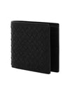 Intrecciato Calf Leather Half Wallet Black - BOTTEGA VENETA - BALAAN 3