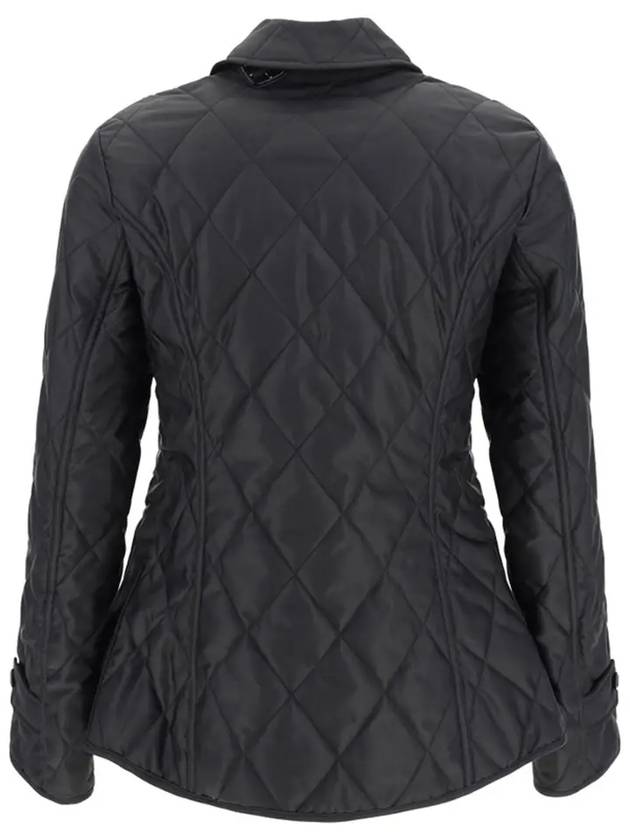 Diamond Quilted Thermoregulated Jacket Black - BURBERRY - BALAAN 3