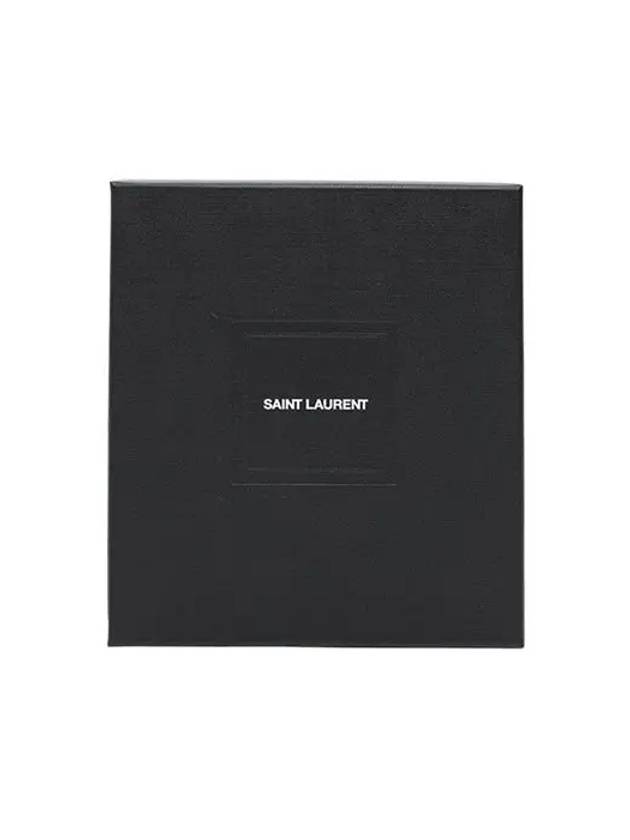 East/West Wallet In Smooth Leather Black - SAINT LAURENT - BALAAN.