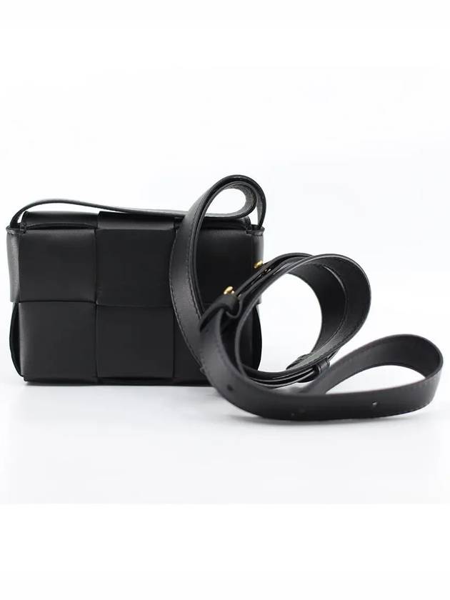 Intrecciato Cassette Small Cross Bag Black - BOTTEGA VENETA - BALAAN 4