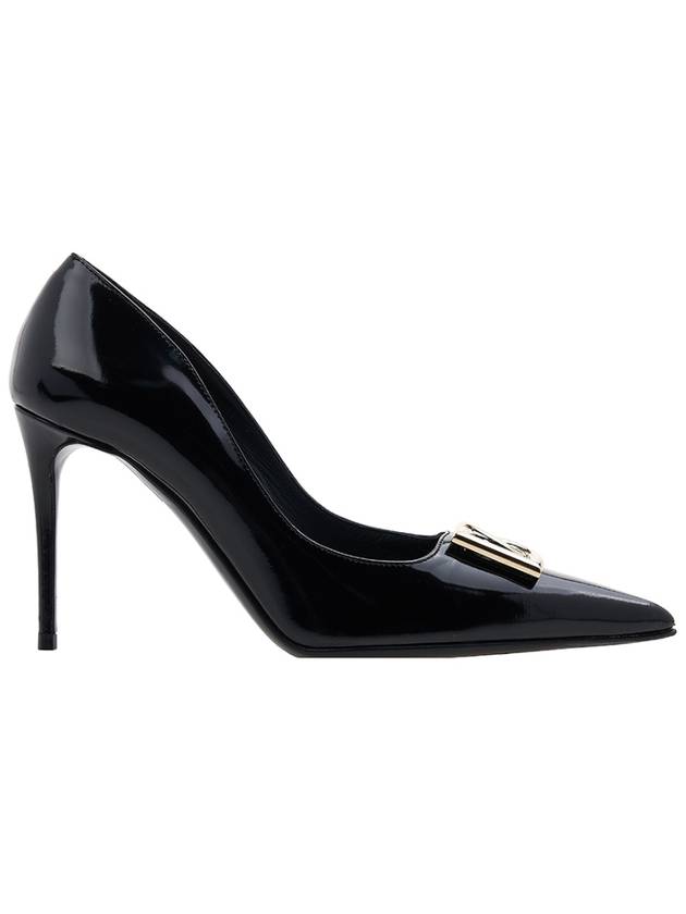 DG Logo Leather Pumps Black - DOLCE&GABBANA - BALAAN 3