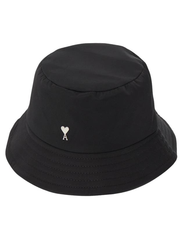 Logo Bucket Hat Black - AMI - BALAAN 1