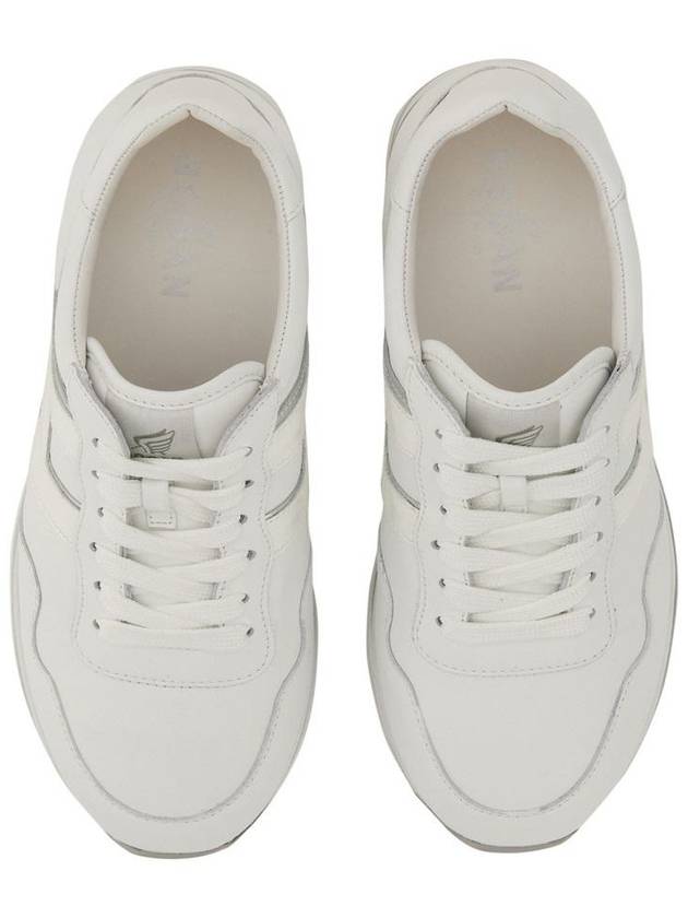 H logo platform low-top sneakers white silver - HOGAN - BALAAN 7