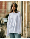 NEW Pigment Long Sleeve T-Shirt White - FLUKE - BALAAN 3