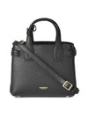 House Check Banner Baby Leather Tote Bag Black - BURBERRY - BALAAN 1