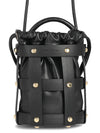 Salvatore Cage Bucket Bag Black - SALVATORE FERRAGAMO - BALAAN.