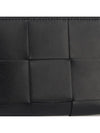 Maxi Intrecciato Zipper Around Halfwallet Black - BOTTEGA VENETA - BALAAN 4