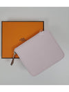 Silkin compact zipper half wallet card coin purse mauve pale H084204 - HERMES - BALAAN 1