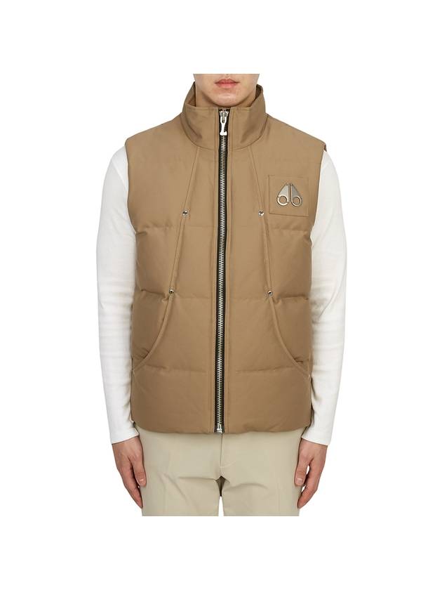 Logo Montreal Padded Vest Brown - MOOSE KNUCKLES - BALAAN 2