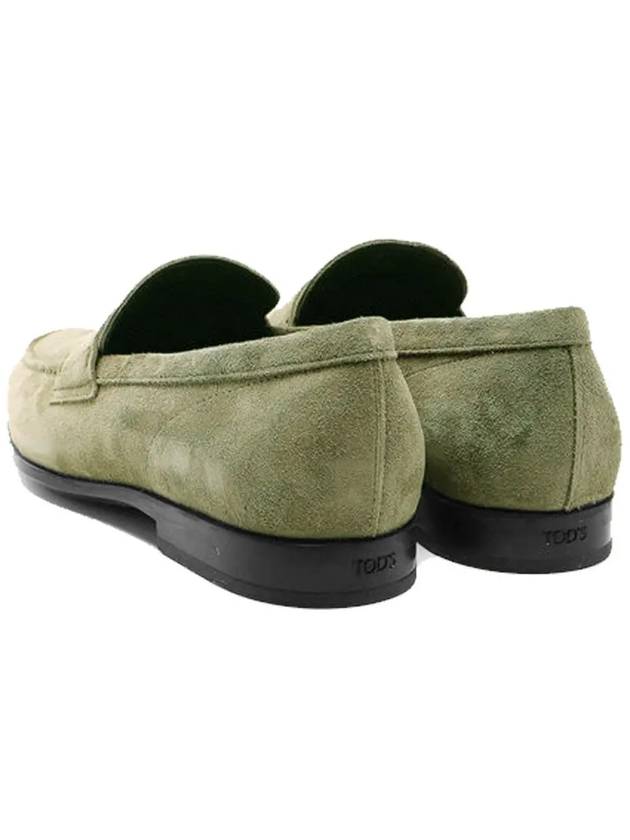 Men's Suede Penny Loafers Green - TOD'S - BALAAN 4