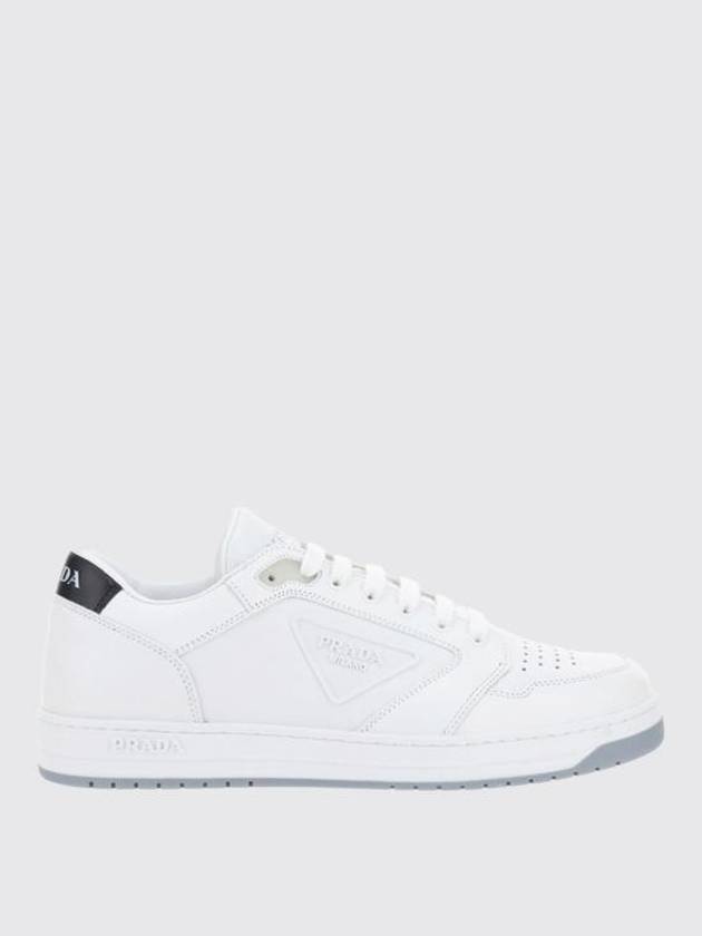 Downtown Nappa Leather Low Top Sneakers Ivory - PRADA - BALAAN 2