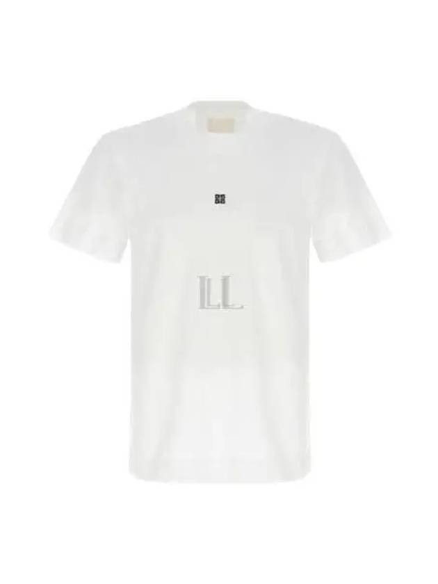 4G Logo Cotton Short Sleeve T-shirt White - GIVENCHY - BALAAN 2