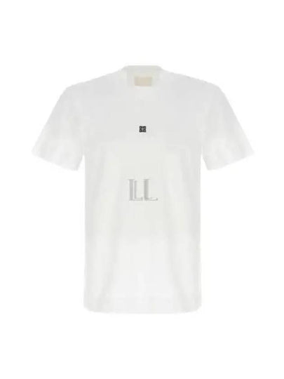 4G Logo Cotton Short Sleeve T-shirt White - GIVENCHY - BALAAN 2