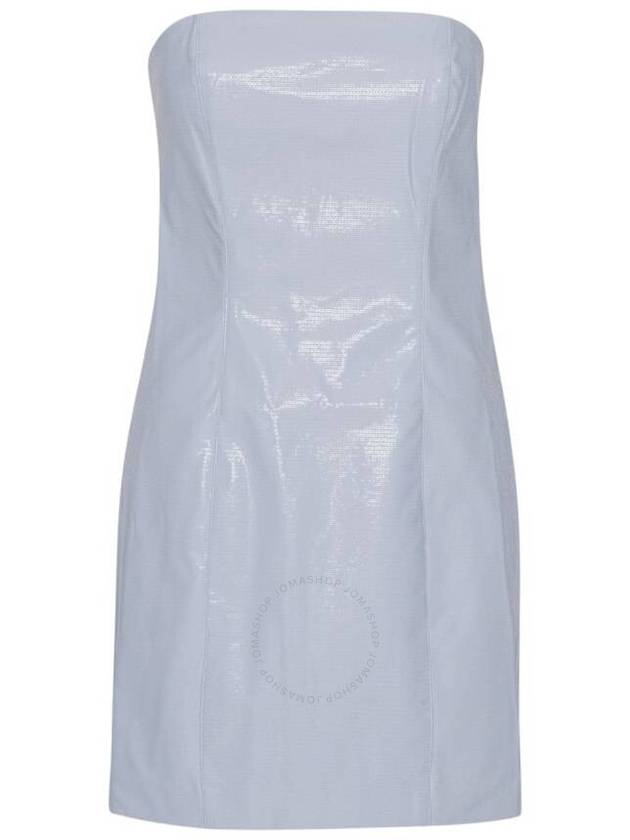 Rotate Artic Ice Herla Strapless Embossed Mini Dress, Brand Size 36 (US Size 2) - ROTATE - BALAAN 1