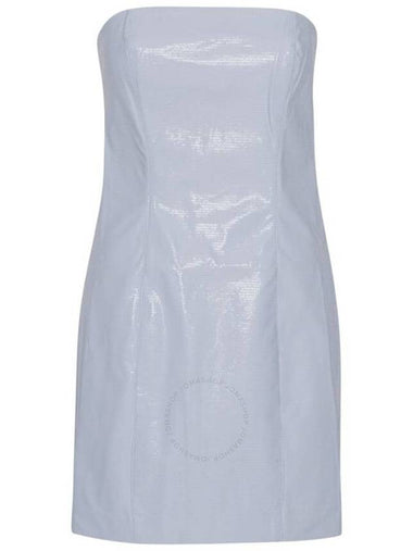 Rotate Artic Ice Herla Strapless Embossed Mini Dress, Brand Size 36 (US Size 2) - ROTATE - BALAAN 1