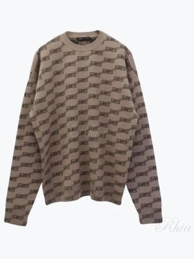 BB Monogram Sweatshirt Brown - BALENCIAGA - BALAAN 2