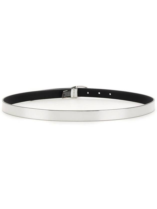 B 1DR 20 Slim Metallic Belt Silver - DIESEL - BALAAN 8