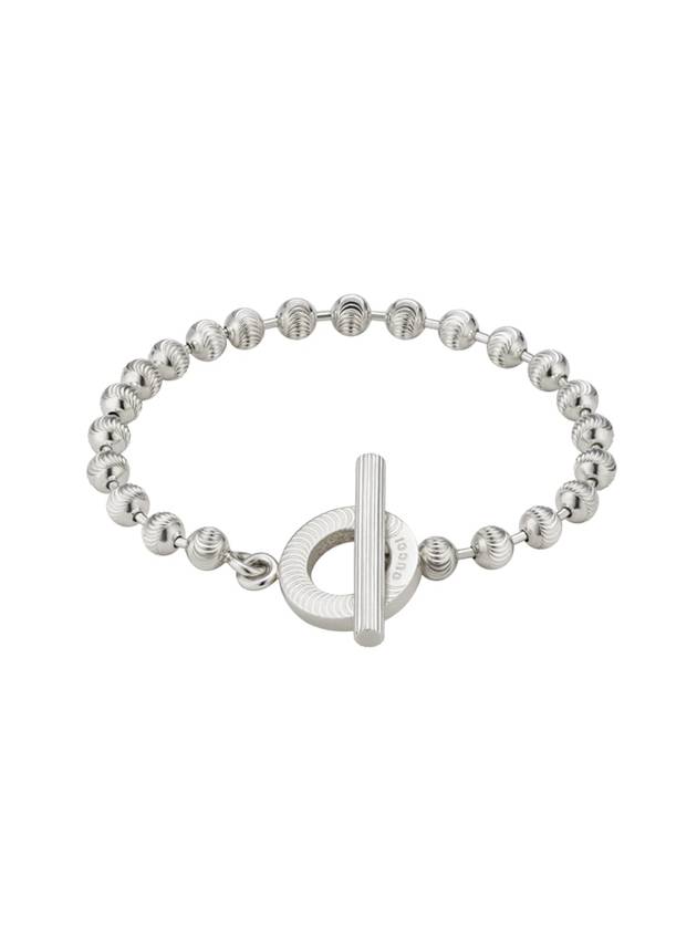 Engraved Pattern Ball Chain Bracelet Silver - GUCCI - BALAAN.