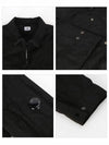 Chrome R Lens Wappen Overshirt Zip-Up Jacket Black - CP COMPANY - BALAAN 5