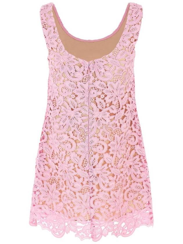 Self-Portrait 'Pink Floral Lace Mini' Dress - SELF PORTRAIT - BALAAN 2