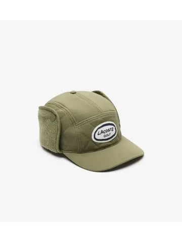 golf quilted hat khaki - LACOSTE - BALAAN 1