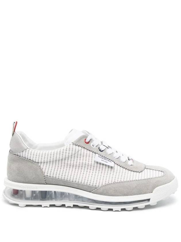 Tech Runner Panel Low Top Sneakers Grey - THOM BROWNE - BALAAN 1