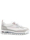 Tech Runner Panel Low Top Sneakers Grey - THOM BROWNE - BALAAN 1