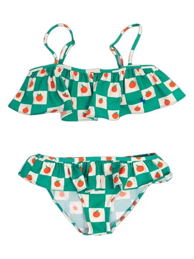 Kids Tomato Two Piece Swim Set Green 124AC146 110 - BOBO CHOSES - BALAAN 2