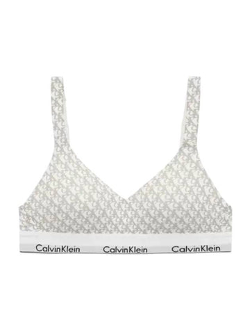 Icon Cotton Modal Lift Bra Grey - CALVIN KLEIN - BALAAN 1