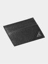 Triangle Logo Card Wallet Black - PRADA - BALAAN 4