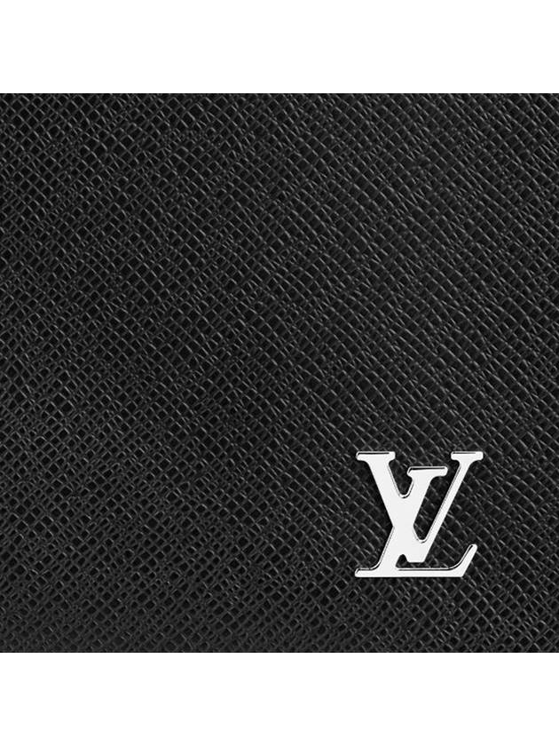 Pochette Voyage Taiga Leather Pouch Bag Black - LOUIS VUITTON - BALAAN 6