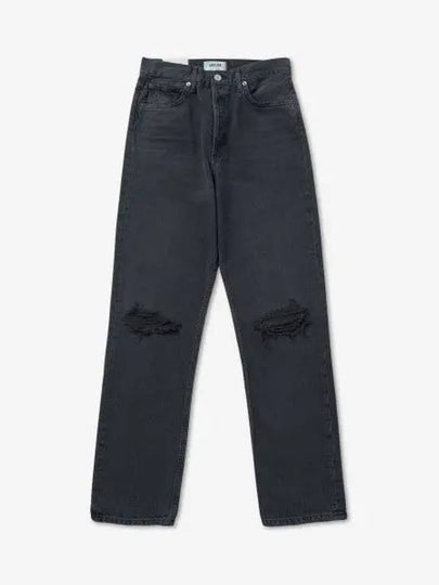 90S Pinch Waist Denim Straight Jeans Black - AGOLDE - BALAAN 2