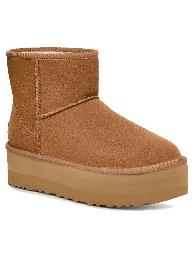 Classic Mini Platform Suede Winter Boots Chestnut - UGG - BALAAN 2