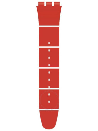 Swatch Silicone Red & White Watch Band 6H ACM0007H6 - SWATCH - BALAAN 1