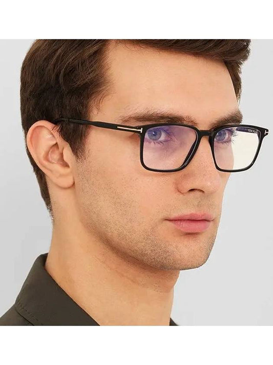 Blue light blocking glasses frame TF5607B 001 square horn frame vision protection - TOM FORD - BALAAN 1