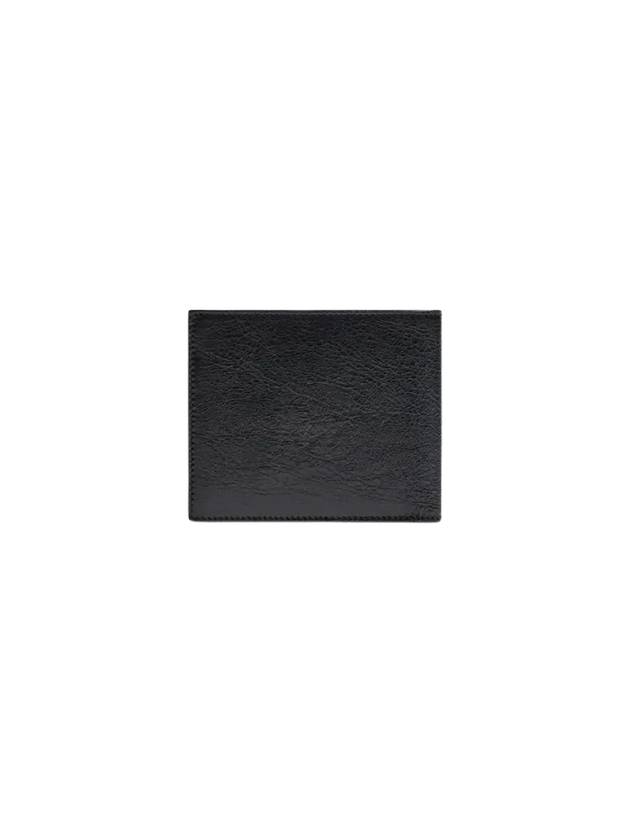 Monaco Square Folded Half Wallet Black - BALENCIAGA - BALAAN 3