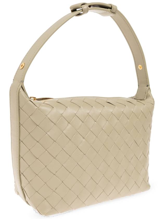 Intrecciato Small Leather Shoulder Bag Travertine - BOTTEGA VENETA - BALAAN 5