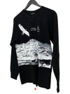 Print Detail Sweatshirt Black - OFF WHITE - BALAAN 3