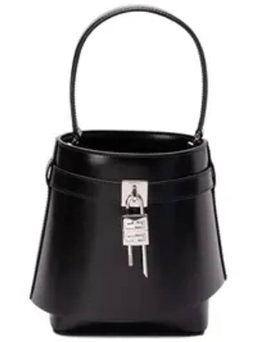 Shark Rock Leather Bucket Bag Black - GIVENCHY - BALAAN 1