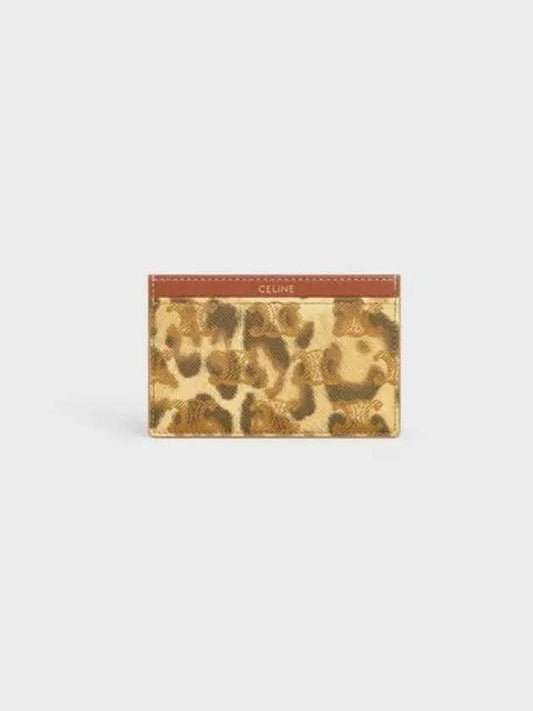card holder leopard print Triomphe canvas - CELINE - BALAAN 1
