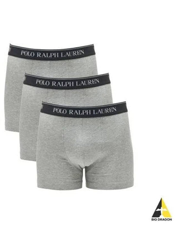 Cotton Trunks 3 Pack Gray - POLO RALPH LAUREN - BALAAN 1