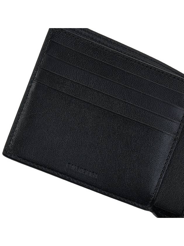 Logo Perforated Half Wallet Black - BALENCIAGA - BALAAN 9