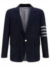 Jacket MJU558AF0666 415 BLUE - THOM BROWNE - BALAAN 2