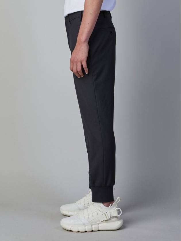 slim low rise rib cuff trousers track pants black - NEIL BARRETT - BALAAN 5