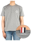 Midweight Jersey Anchor Short Sleeve T-Shirt Light Grey - THOM BROWNE - BALAAN 2