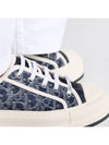 Walk'n'Dior Platform Cotton Low Top Sneaker Blue - DIOR - BALAAN 7