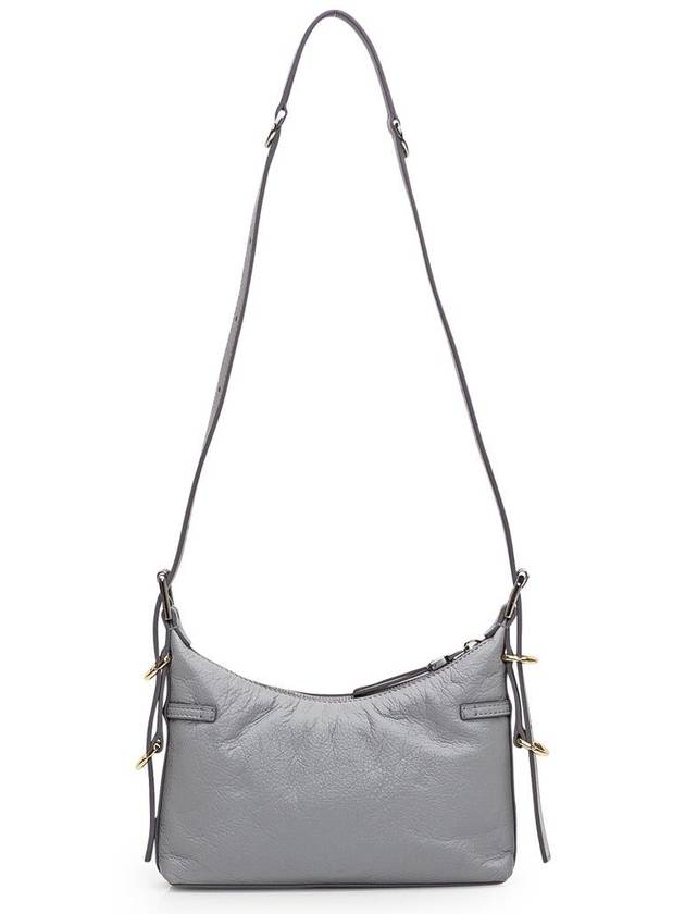 Voyou Small Leather Shoulder Bag Grey - GIVENCHY - BALAAN 4