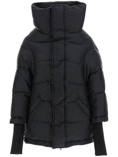 WoMen's Swing Logo Puffer Down Padding Black - BALENCIAGA - BALAAN 1