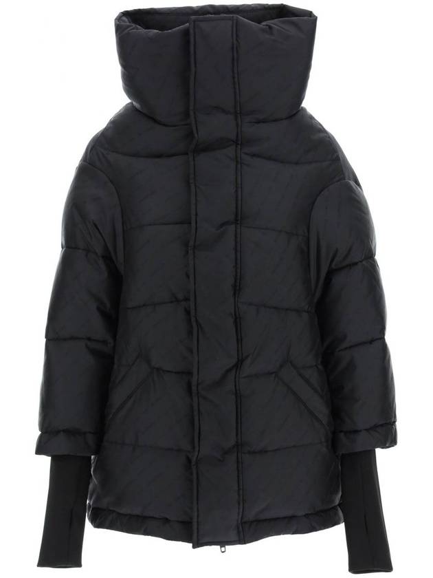 Women's Swing Logo Puffer Down Padding Black - BALENCIAGA - BALAAN 1